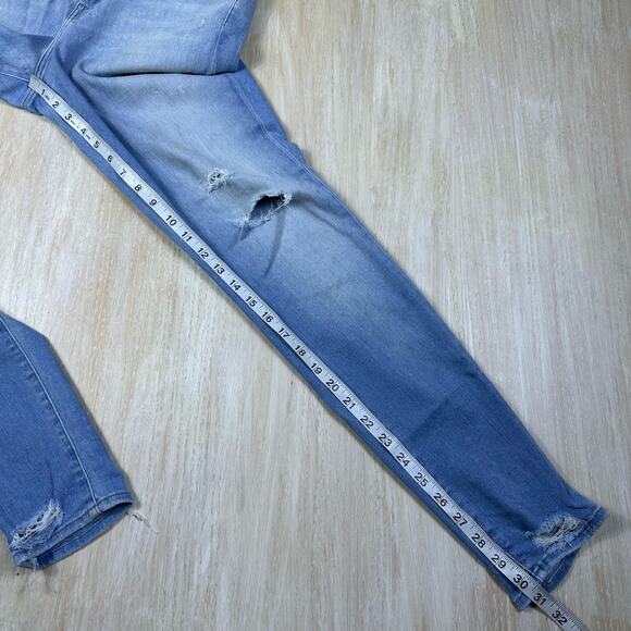 J Brand Maria Superstar Destr High Rise Distressed Skinny Leg Denim Jeans 29 - Picture 12 of 16